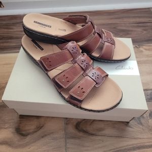 Clarks Leisa Spring multi brown sandals